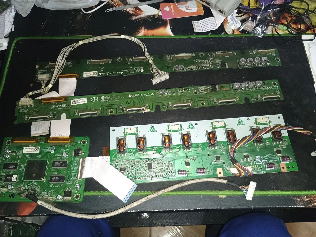 Placa tcon,buffer,inverter tv LG42PG20R tudo como na foto