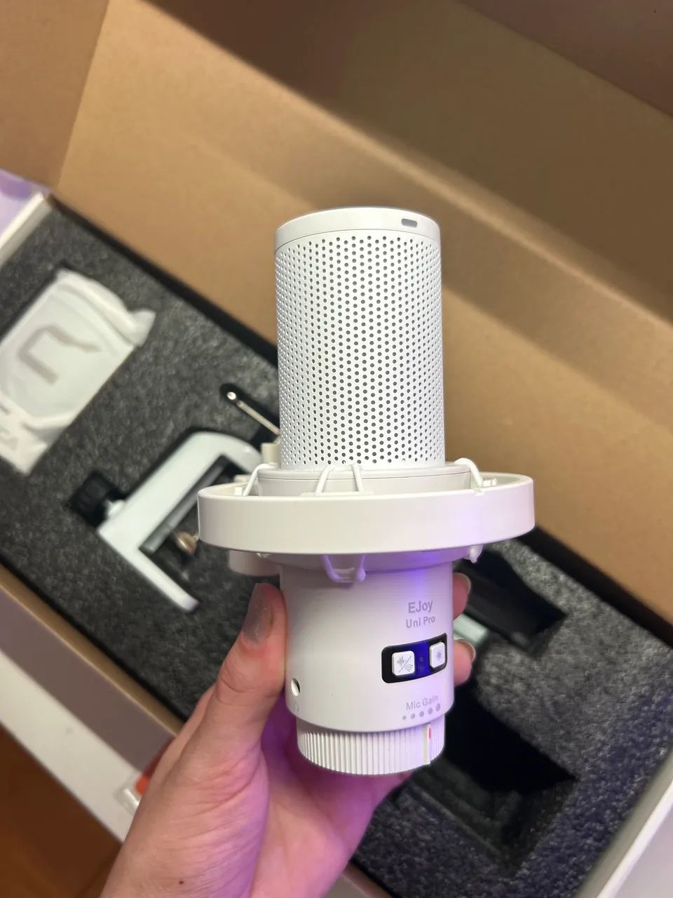 Microfone Comica Ejoy Uni Pro branco