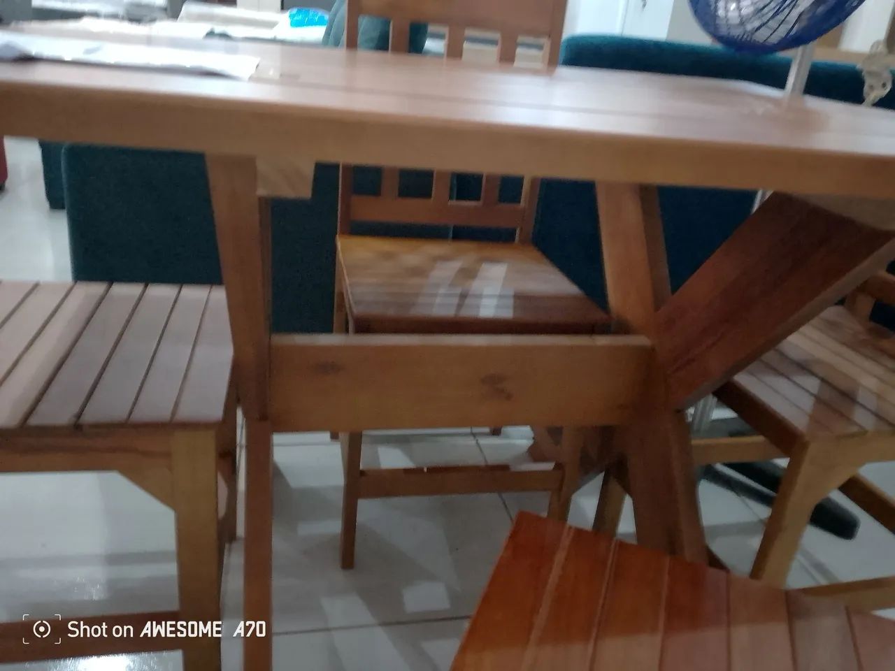 Mesa em madeira 4 lugares entrega e montagem grátis  - Foto 3