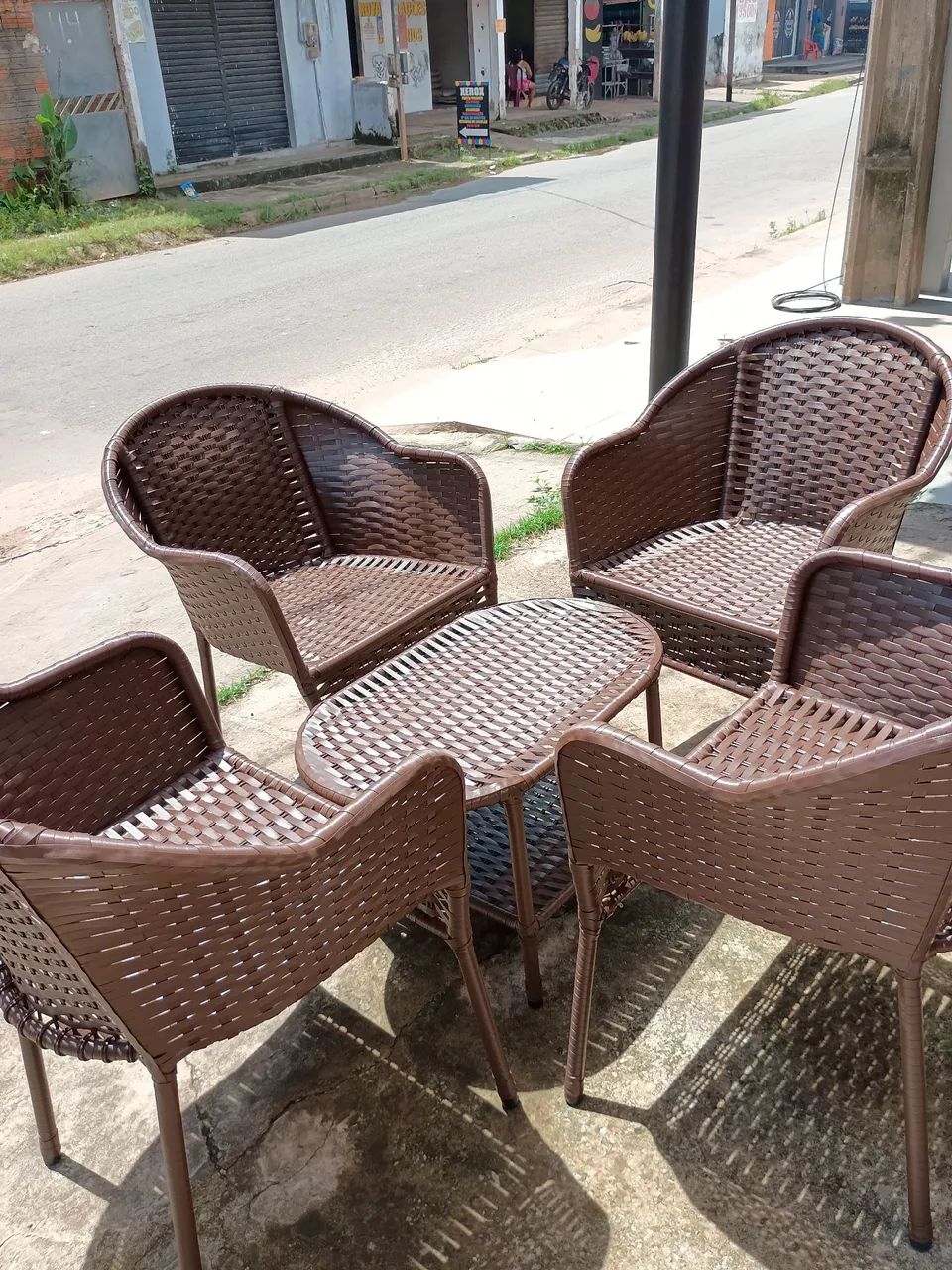 Jogo de Poltronas em vime 5 peças valor $1100 - Foto 4