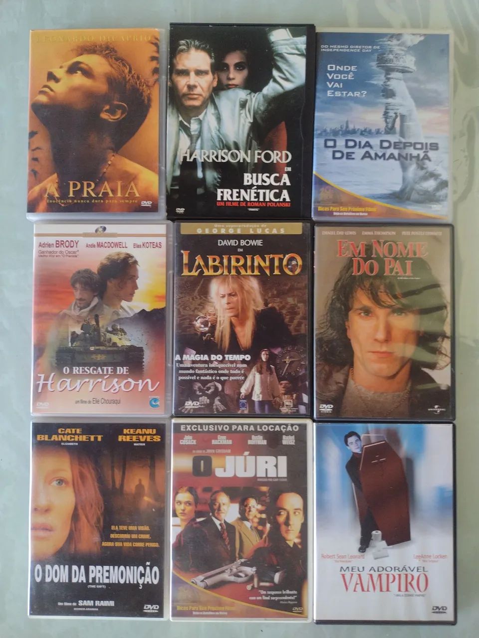 DVD Filmes Originais - 9 temas.VALOR UNITÁRIO 