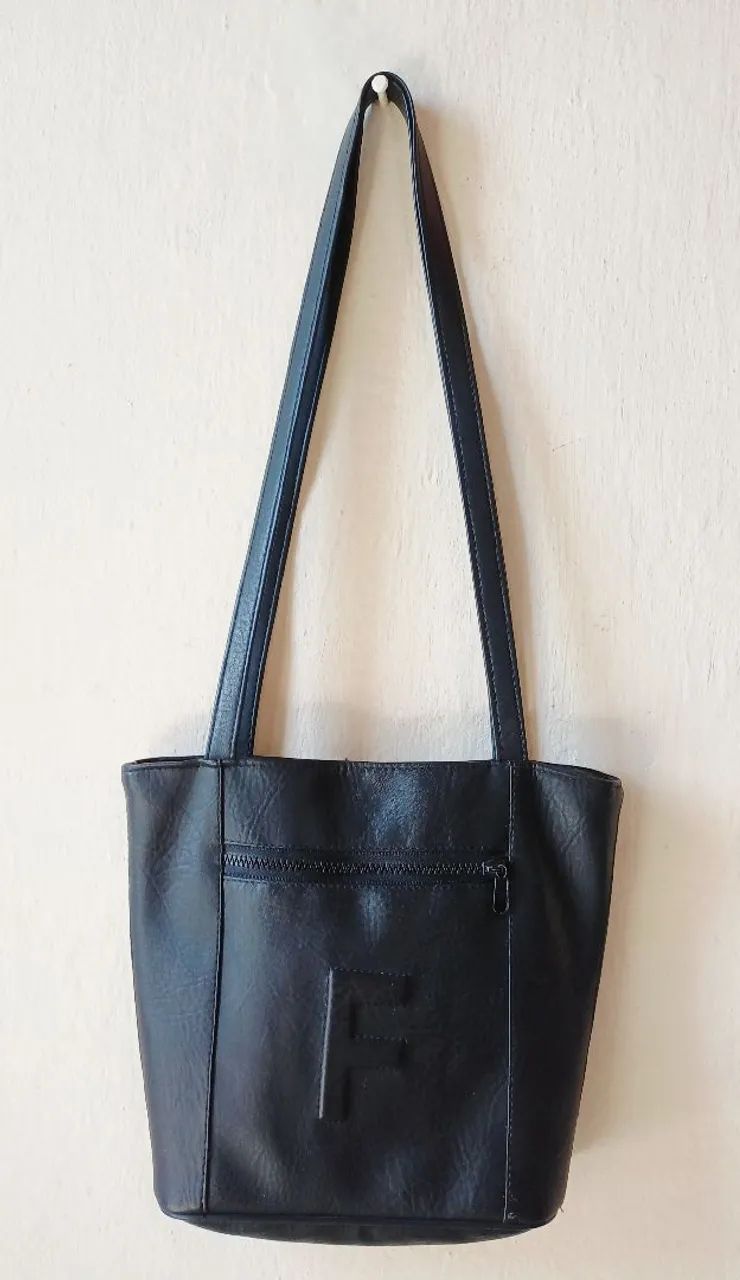 Bolsa Tote feminina de couro sintético 
