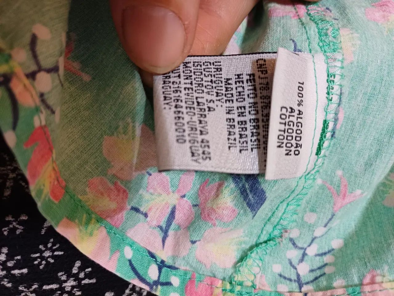 Vestido baby Puc verde florido, tam.6-9 meses. - Foto 4