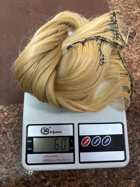 Mega Hair 60g - Cabelo Humano - Loiro Claro