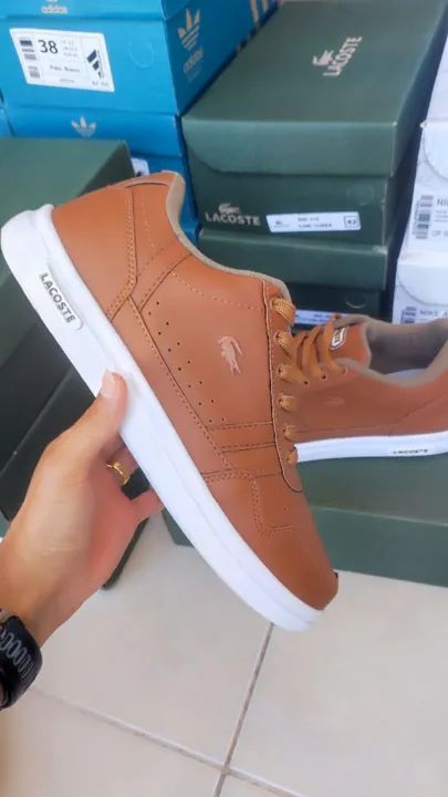 Sapatenis Lacoste Caramelo