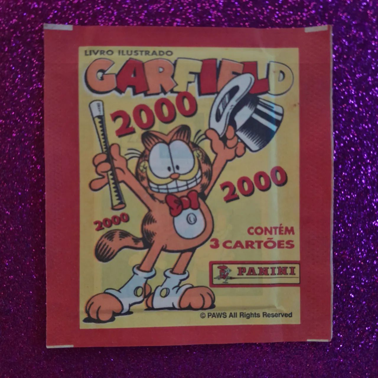 Cartões de figurinhas Garfield 2000 Panini