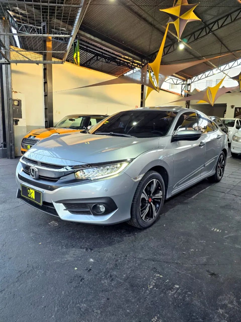 HONDA CIVIC 1.5 16V TURBO GASOLINA TOURING 4P CVT PRATA 2017 - Foto 3