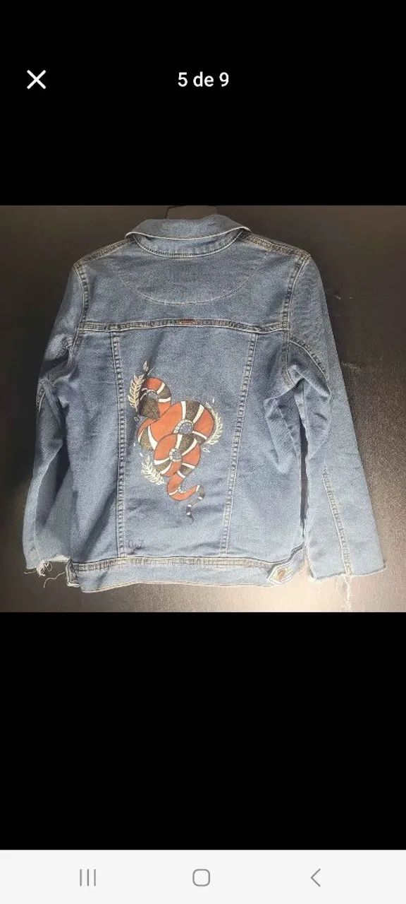 Jaqueta Jeans Azul Clássica - Foto 2