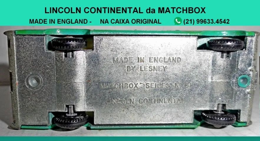 Lincoln Continental.Matchbox.Na caixa original. - Hobbies e