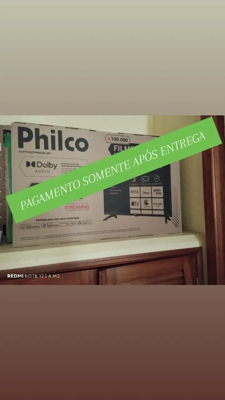 SMART TV Philco 32 polegadas - LACRADA + NOTA + ENTREGA GRÁTIS  - Foto 2