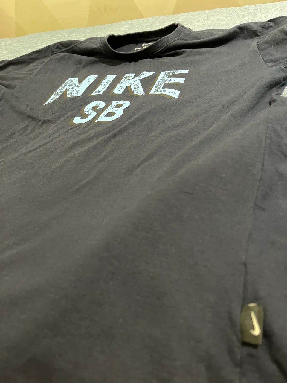 Camisa Nike Sb azul  - Foto 3