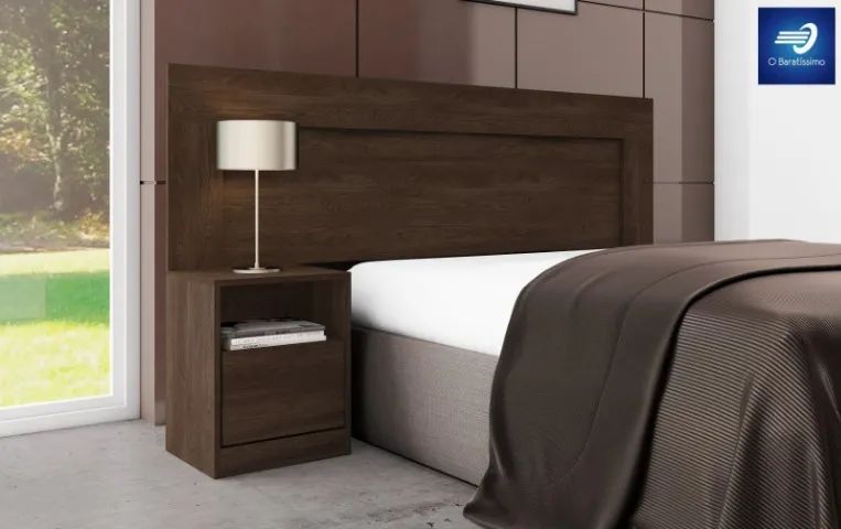 Cabeceira Casal com Criado com 1 Gaveta  - Foto 3