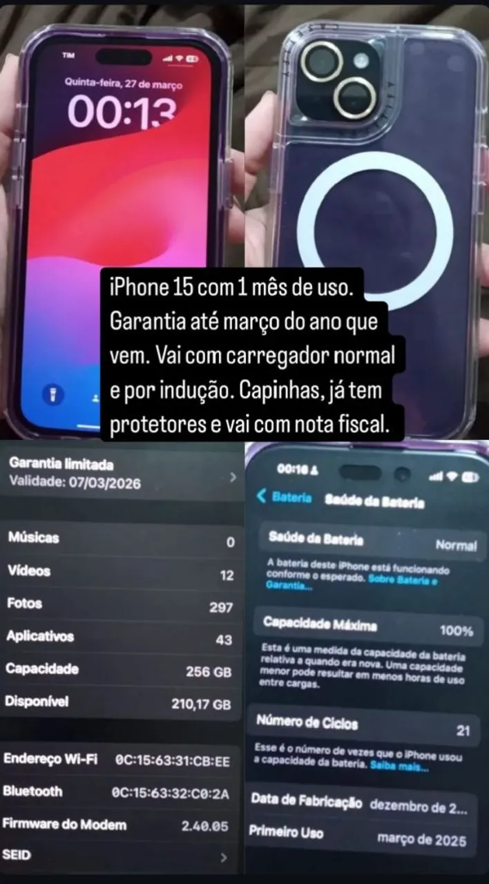 iPhone 15 preto