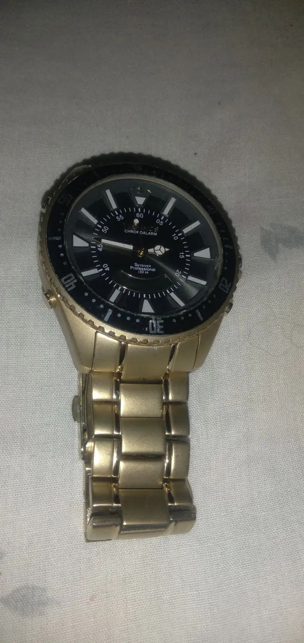 Relógio  técnosCronógrafo Masculino Dourado - Foto 3