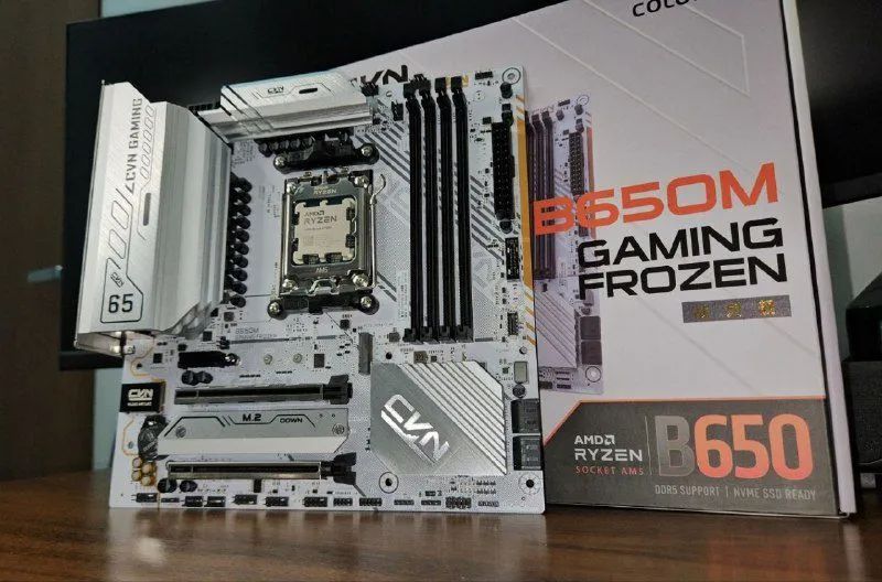 Kit Processador Amd Ryzen 7700 8/16 núcleos + Placa Mãe AM5 Colorful B650M - Foto 3