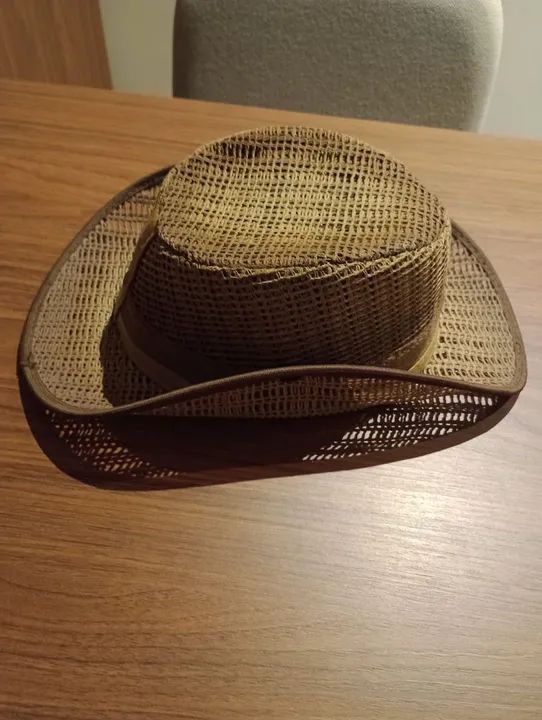 Chapéu de palha estilo fedora - Novo - Foto 3