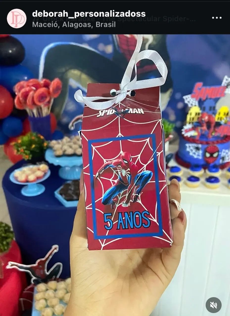 Personalizados Homem Aranha - Todos os temas