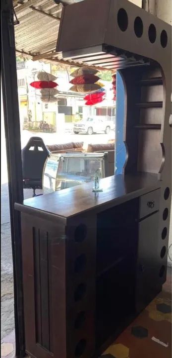 Rack de Bar em Madeira Maciça - Foto 2