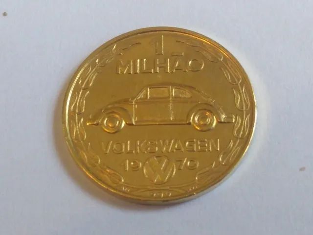 Moeda de Ouro em Comemoração à 1 milhão de unidades vendidas do Fusca 1970 - Foto 3