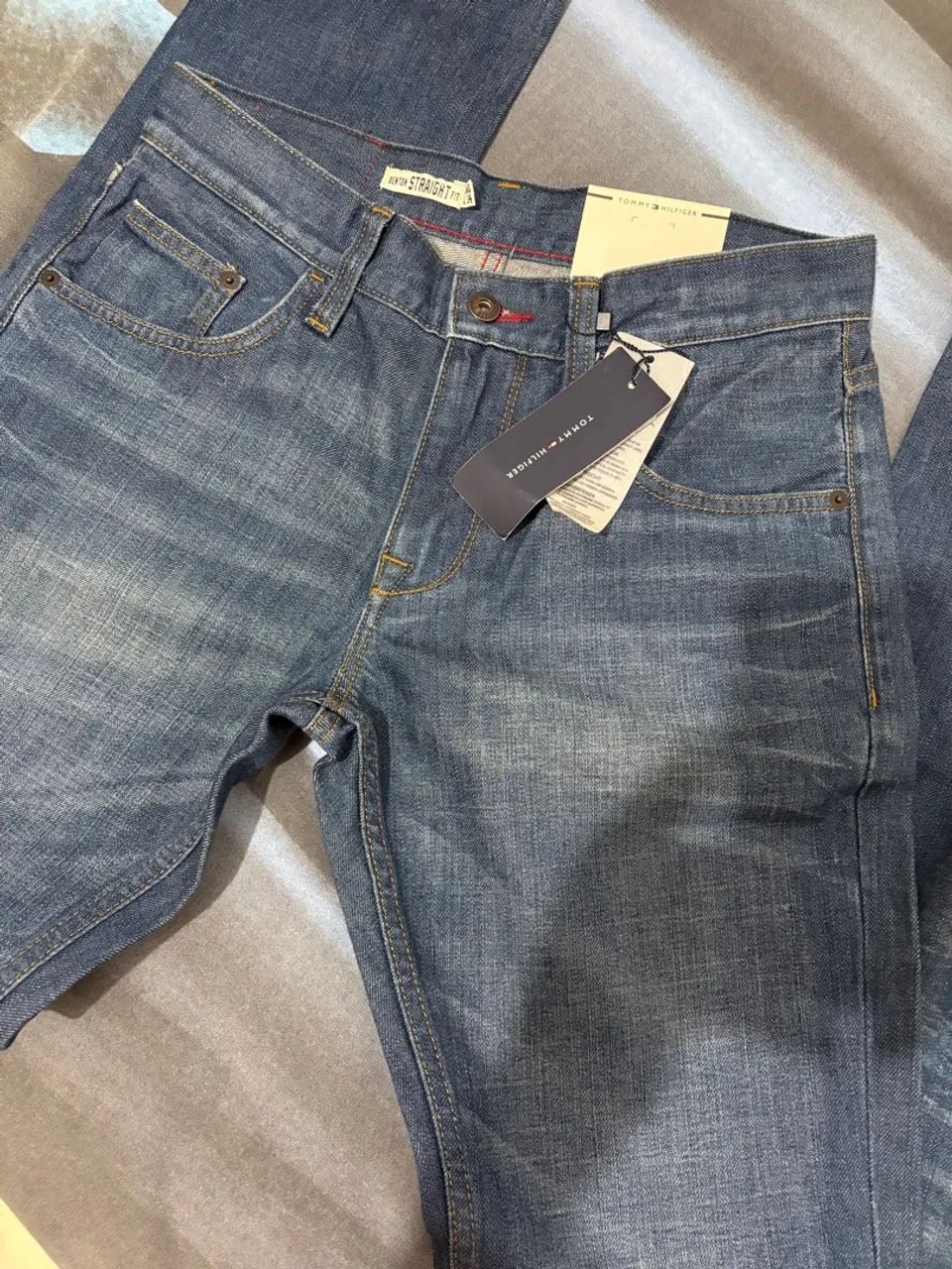 Calça Jeans Tommy Hilfiger Azul - Foto 5