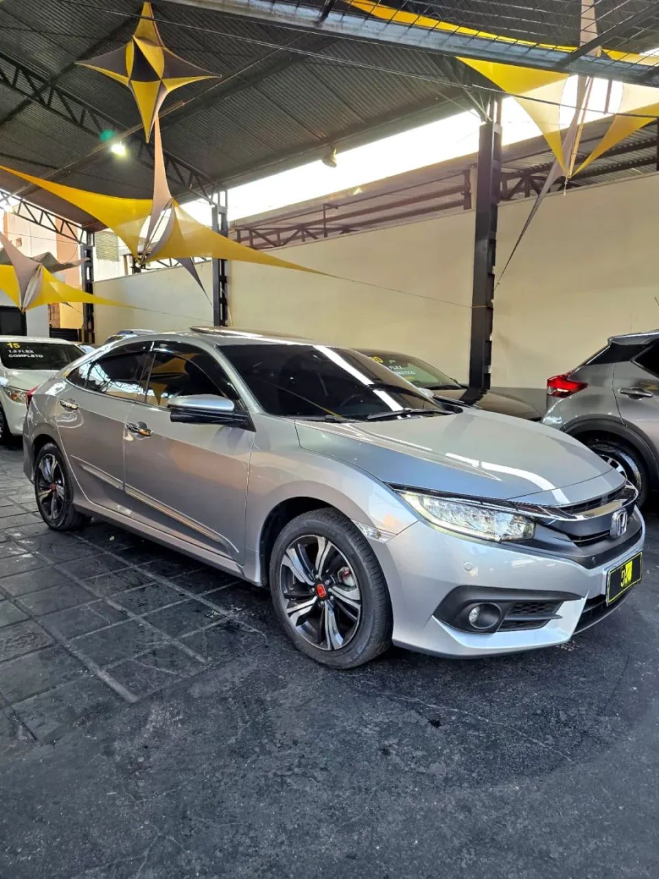 HONDA CIVIC 1.5 16V TURBO GASOLINA TOURING 4P CVT PRATA 2017