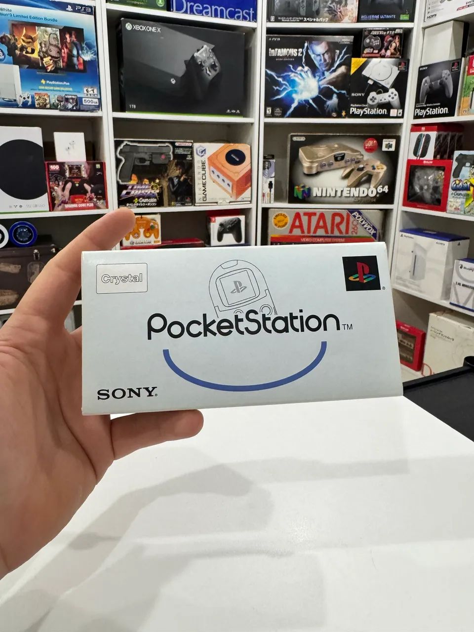 Vendo Pocketstation Ps1 Sony Crystal Original com case 