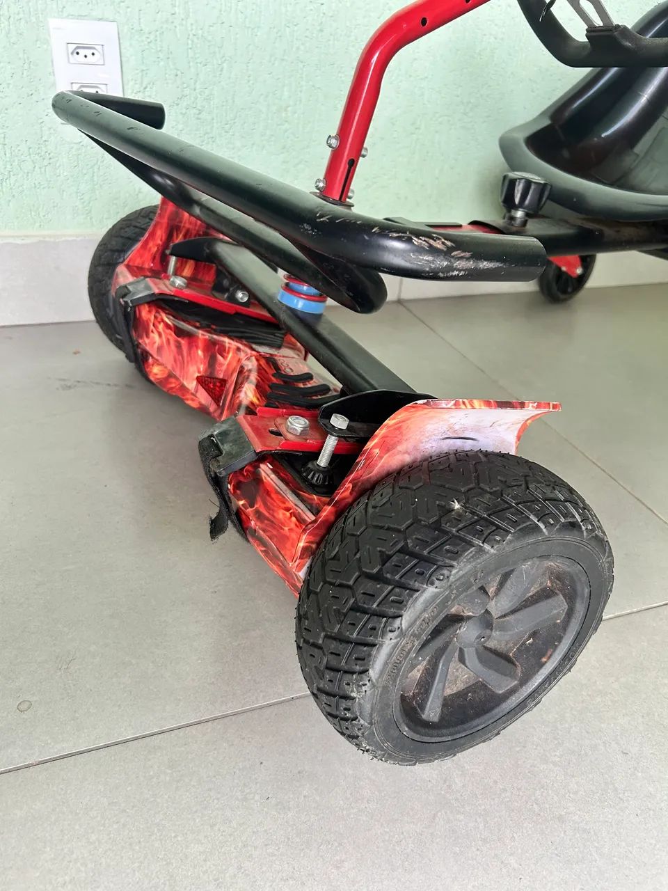 Hoverboard Com Hoverkart Semi Novo - Foto 6