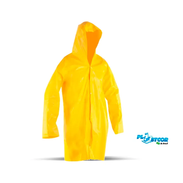 Capa Chuva PVC Forrado G Amarela - FIT- C.A. 36254 - Plastcor