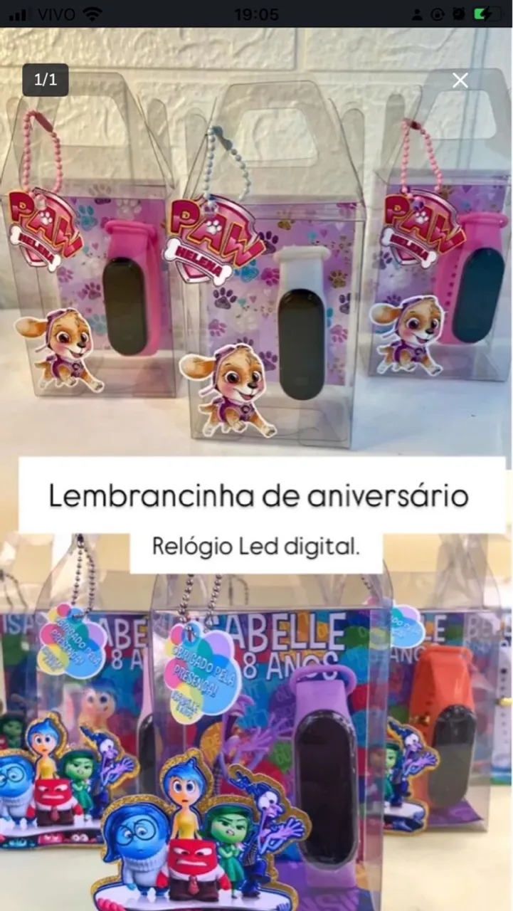 Lembrancinhas de Aniversário - Relógio Led Digital
