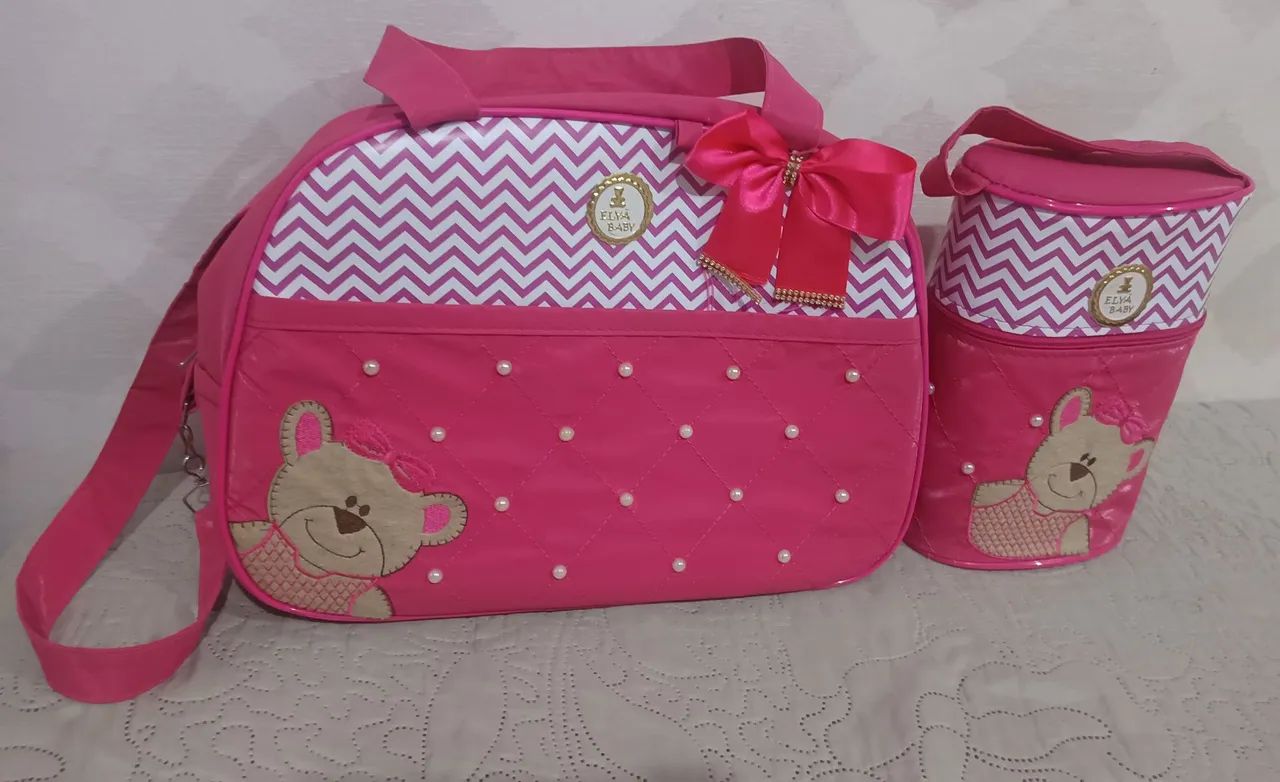 Kit Bolsa e Térmica P/Mamadeira