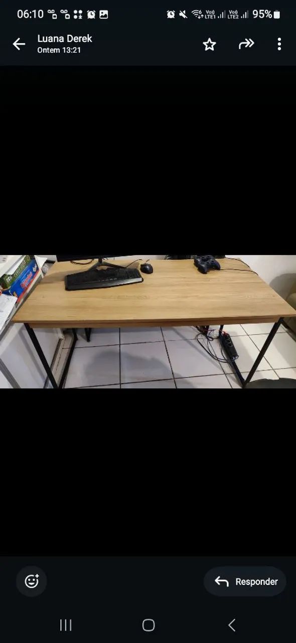 Mesa  com estrutura em aço - Foto 2