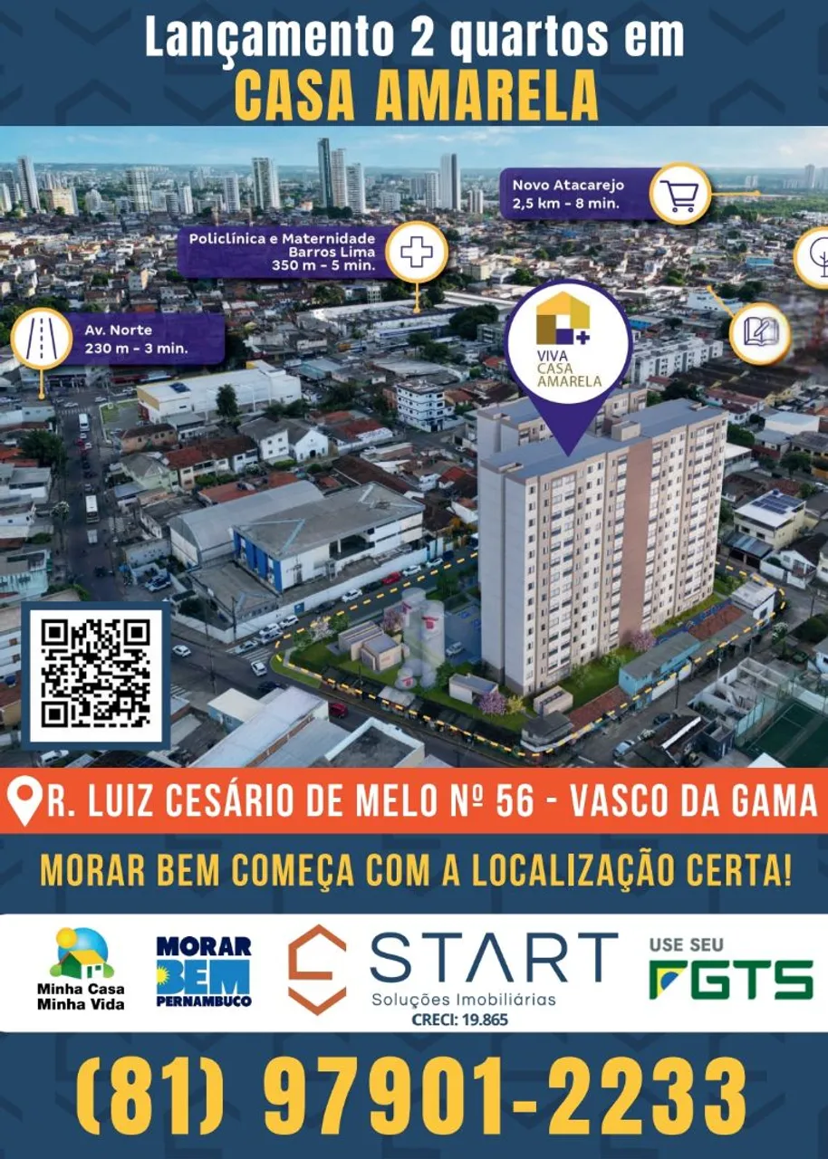 Apto. 2 qtos. Vasco da gama
