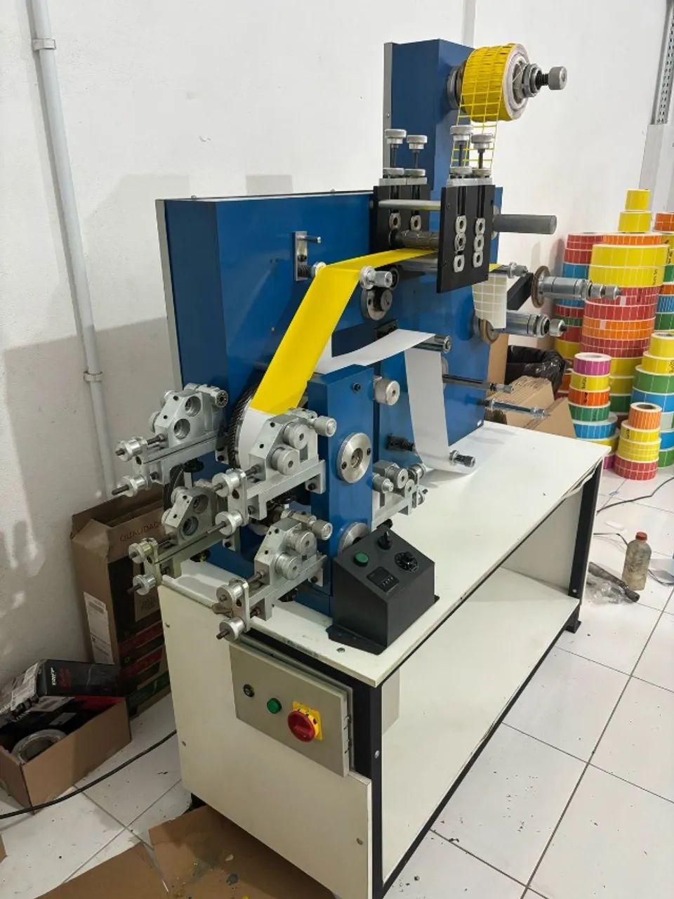 MÁQUINA de Impressão FLEXOGRAFICA 3 CORES 120mm SEMINOVA - Foto 2