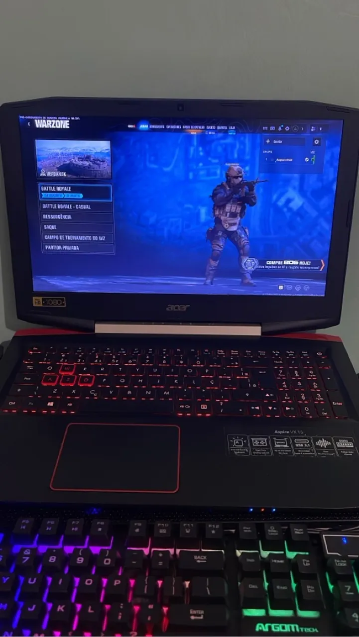 Notebook Gamer Acer Aspire VX 15 ( leia o anúncio )