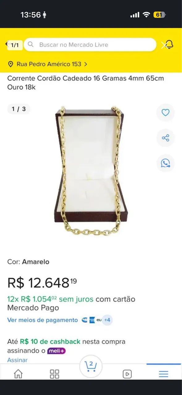 Corrente ouro 17g