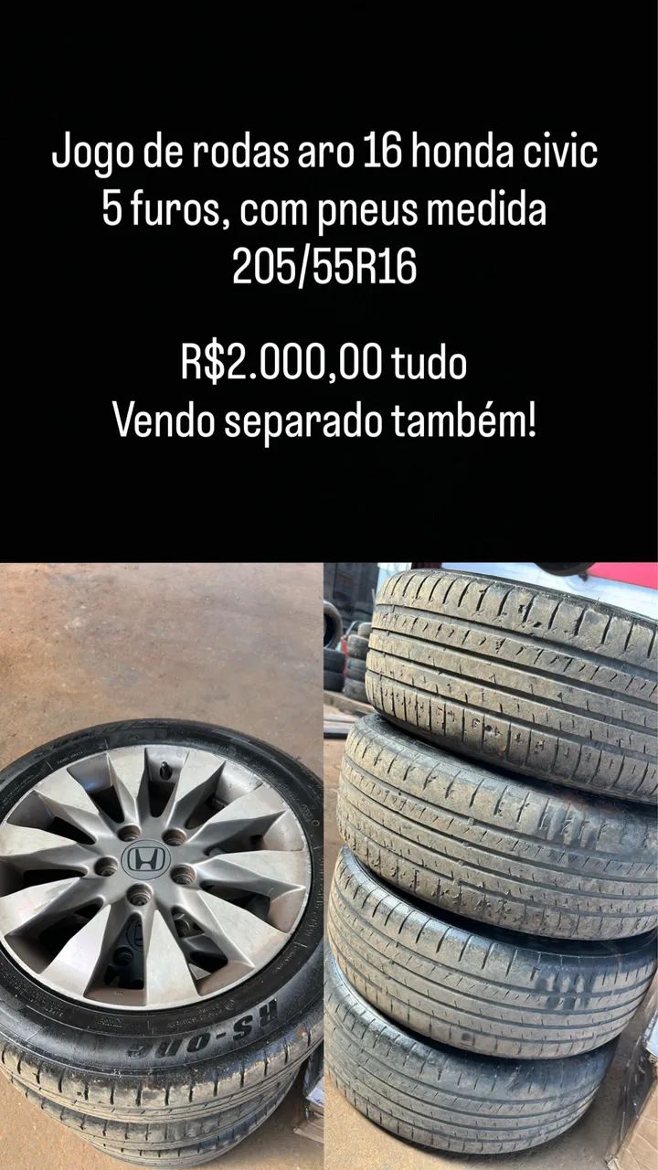 Rodas aro 16 Honda civic  - Foto 3