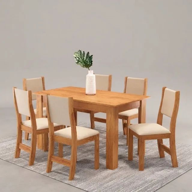 Mesa de Jantar Violeta com Cadeiras Sol Bronze NOVO!