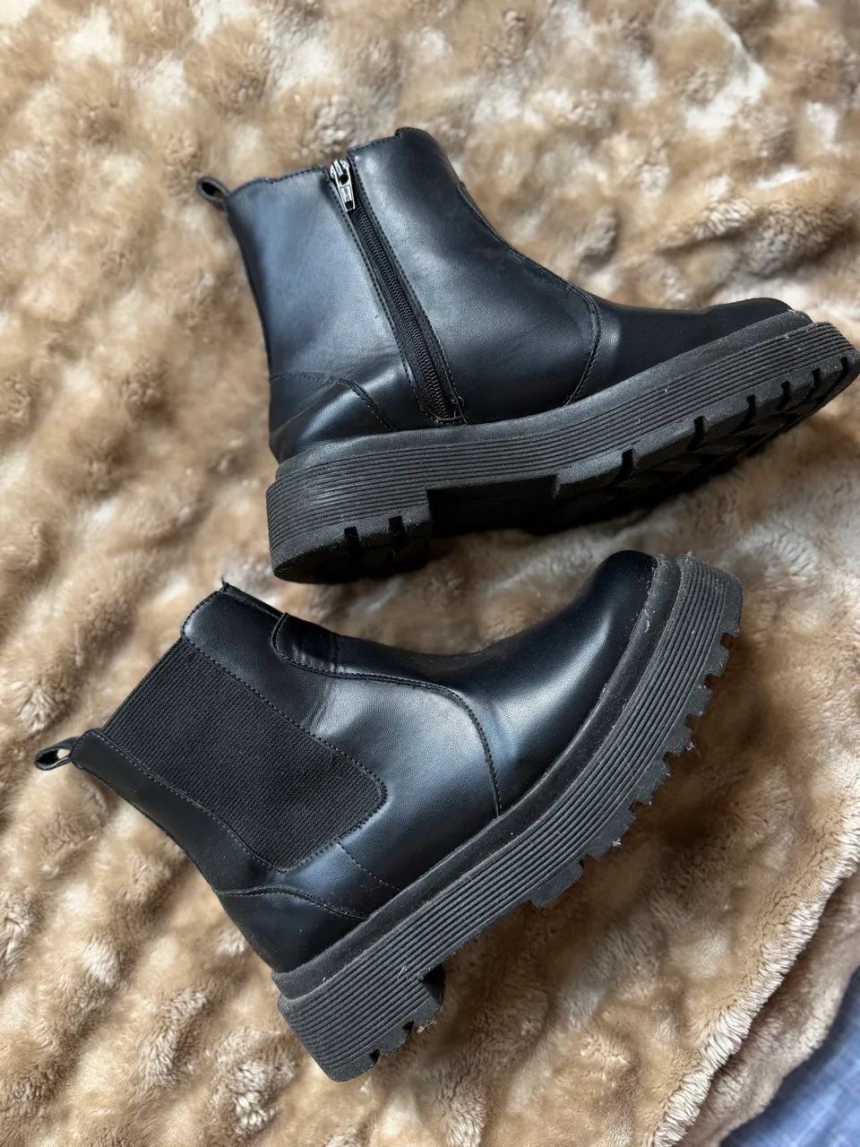 Bota cano curto ( Couro) n°30