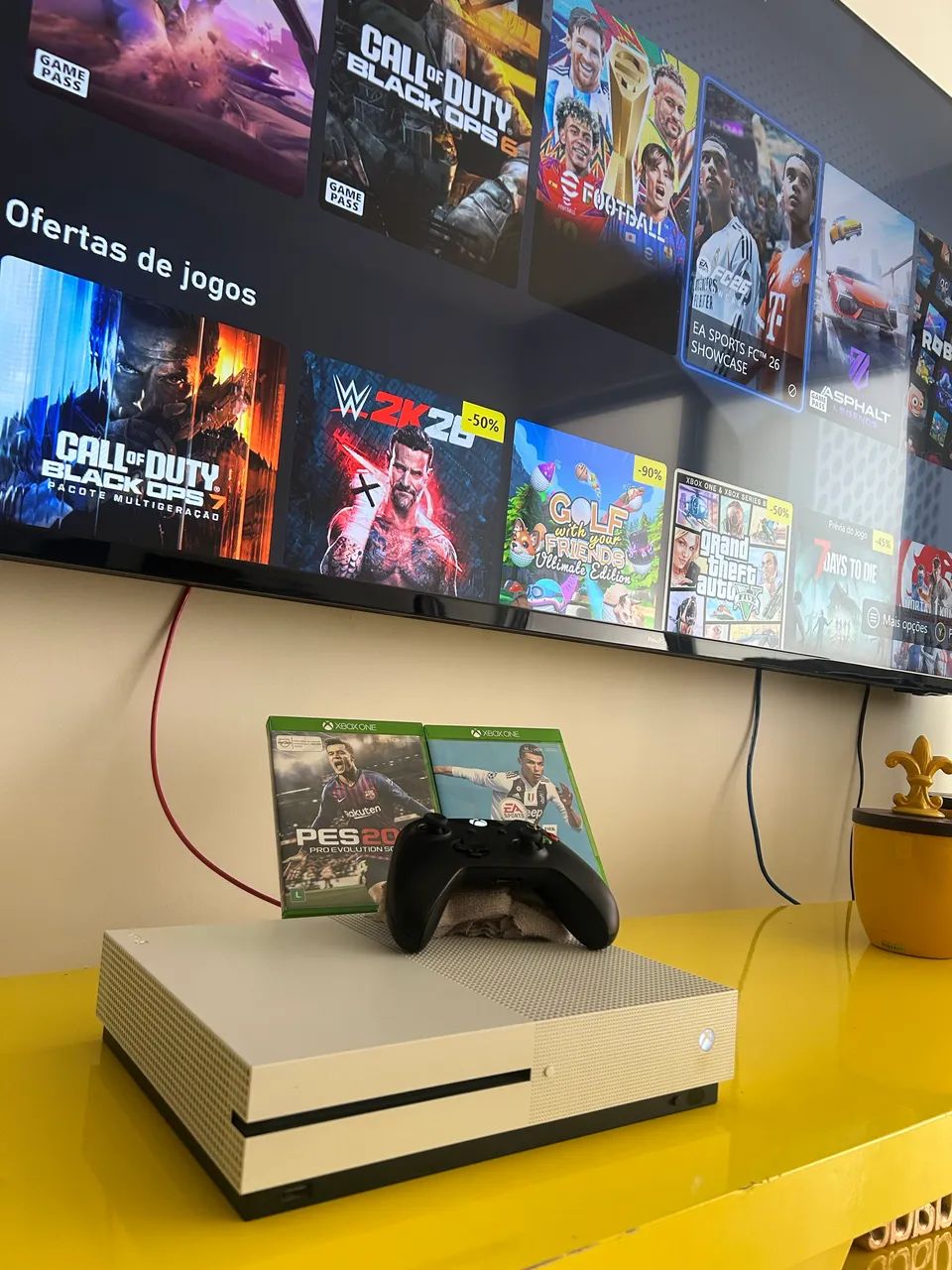 Xbox One S 500GB Completo | Excelente Estado | Pronto para Jogar