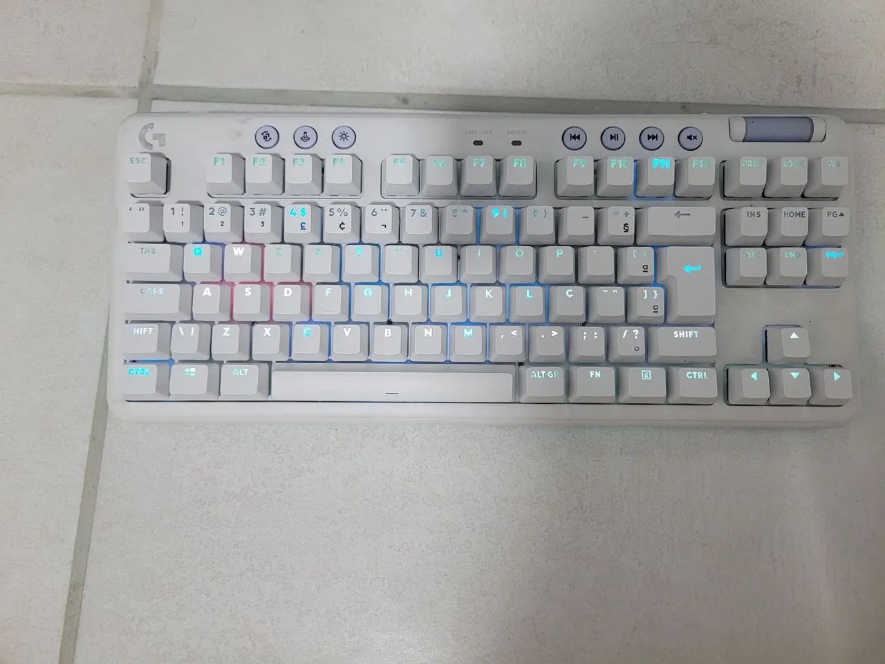 Kit teclado G715 e mouse G705 Logitech Coleção aurora Bluetooth  - Foto 2