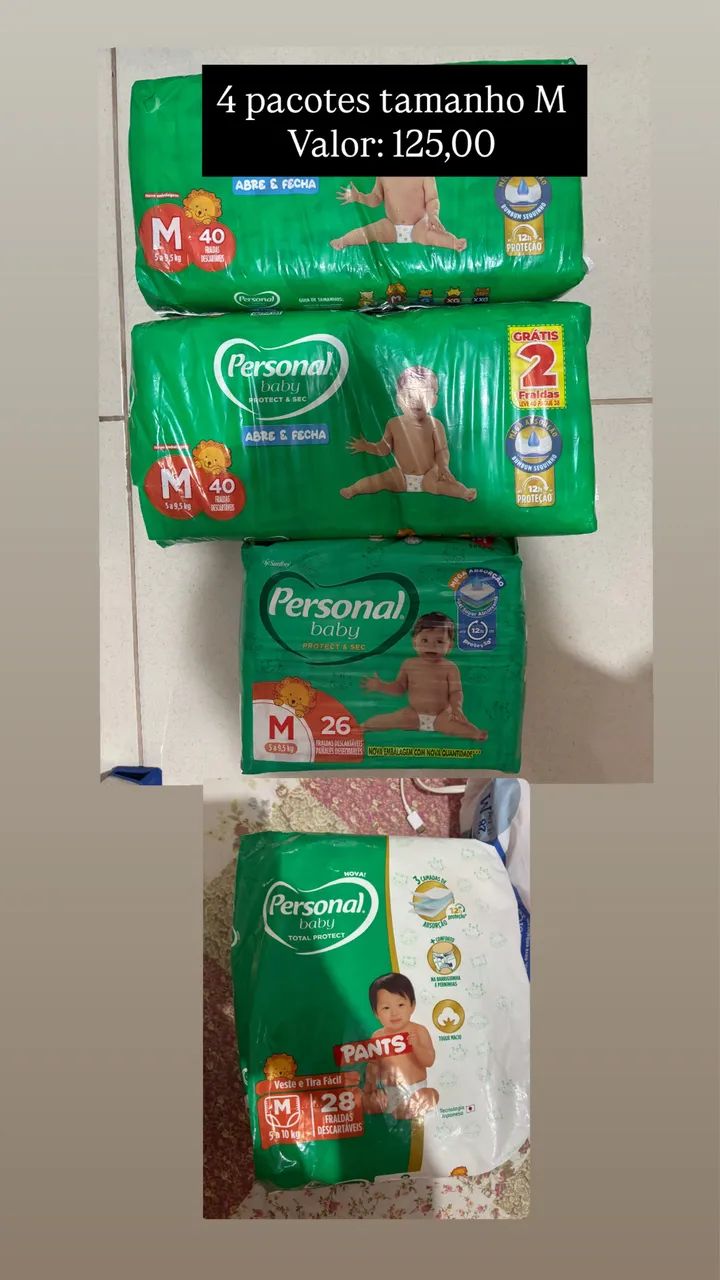 Fralda Tamanho M 
