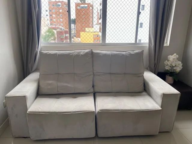 SOFÁ EM BOM ESTADO - ÓTIMA OPORTUNIDADE - 2 lugares retrátil - Foto 4