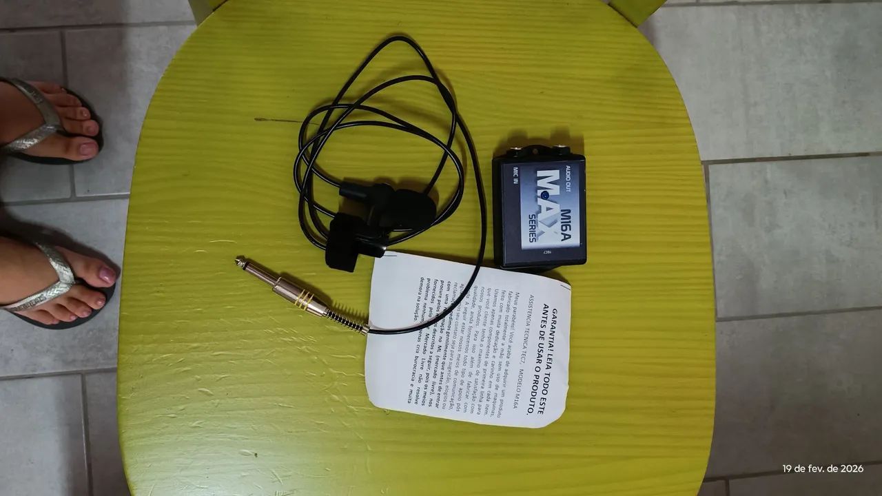 Microfone para flauta transversal 