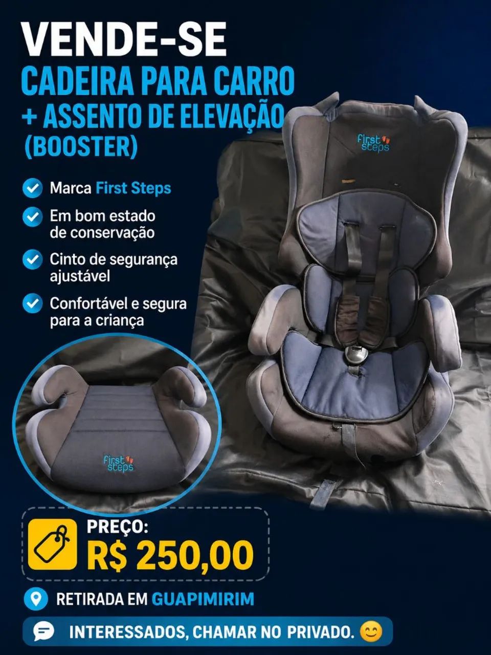 Cadeirinha de acento 
