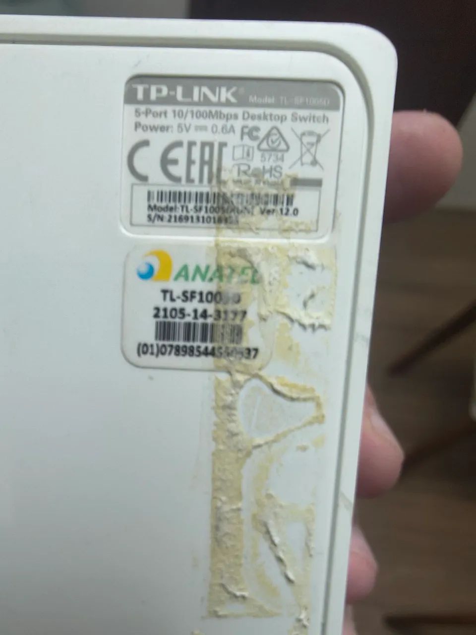 Switch de mesa 5 portas tp link modelo tl sf 1005d! Em excelente estado! - Foto 4