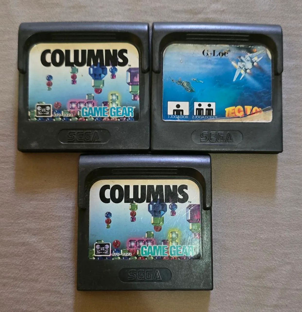 Fitas de game gear 