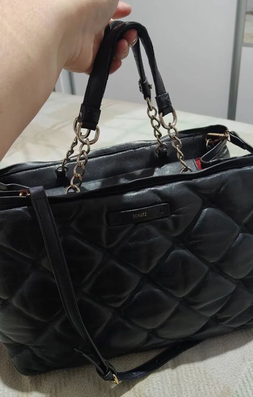 Bolsa Schutz original de couro legítimo  - Foto 3