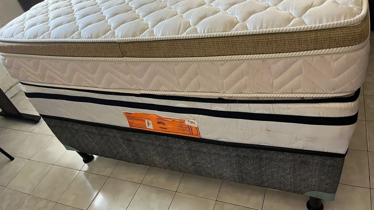Cama box casal com colchão  - Foto 2