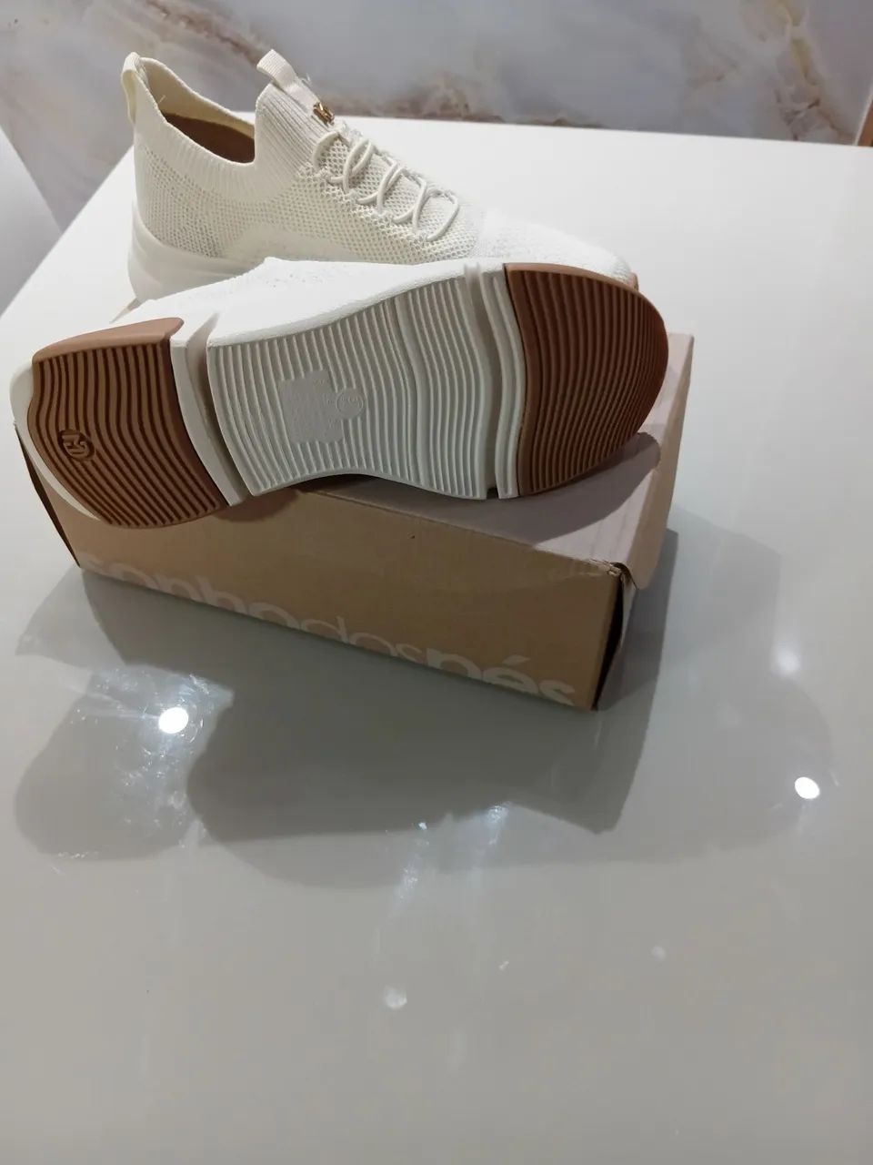 Tenis feminino branco  - Foto 3