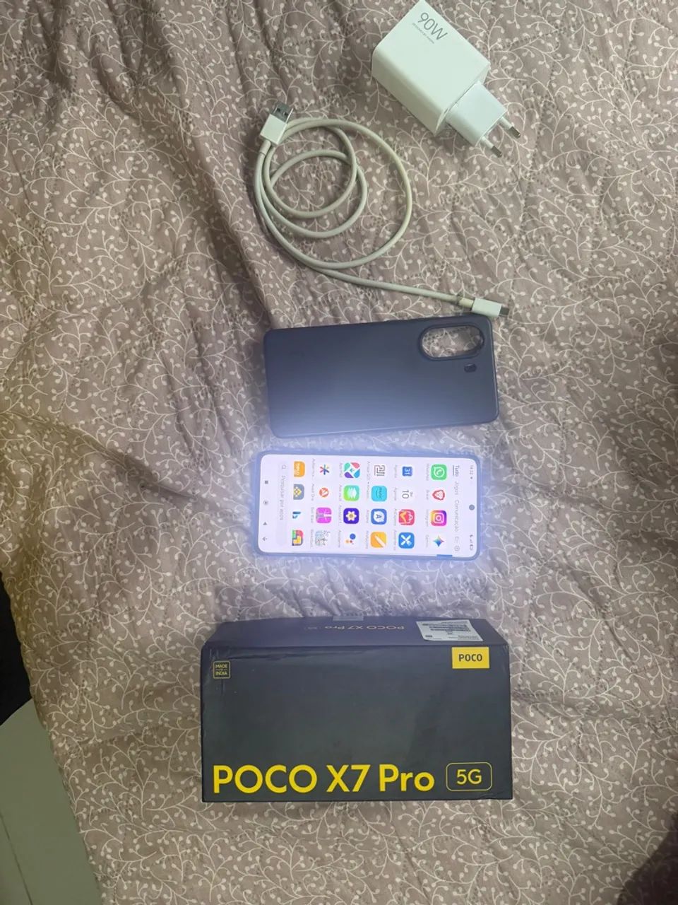 Poco X7 Pro completo com caixa